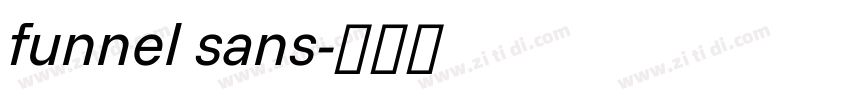 funnel sans字体转换 funnel sans字体转换
